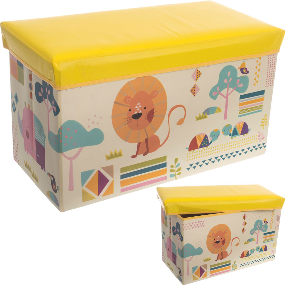 Spielzeugbox Aufbewahrungsbox Staubox Spielzeug Kiste Truhe Bank Kinder