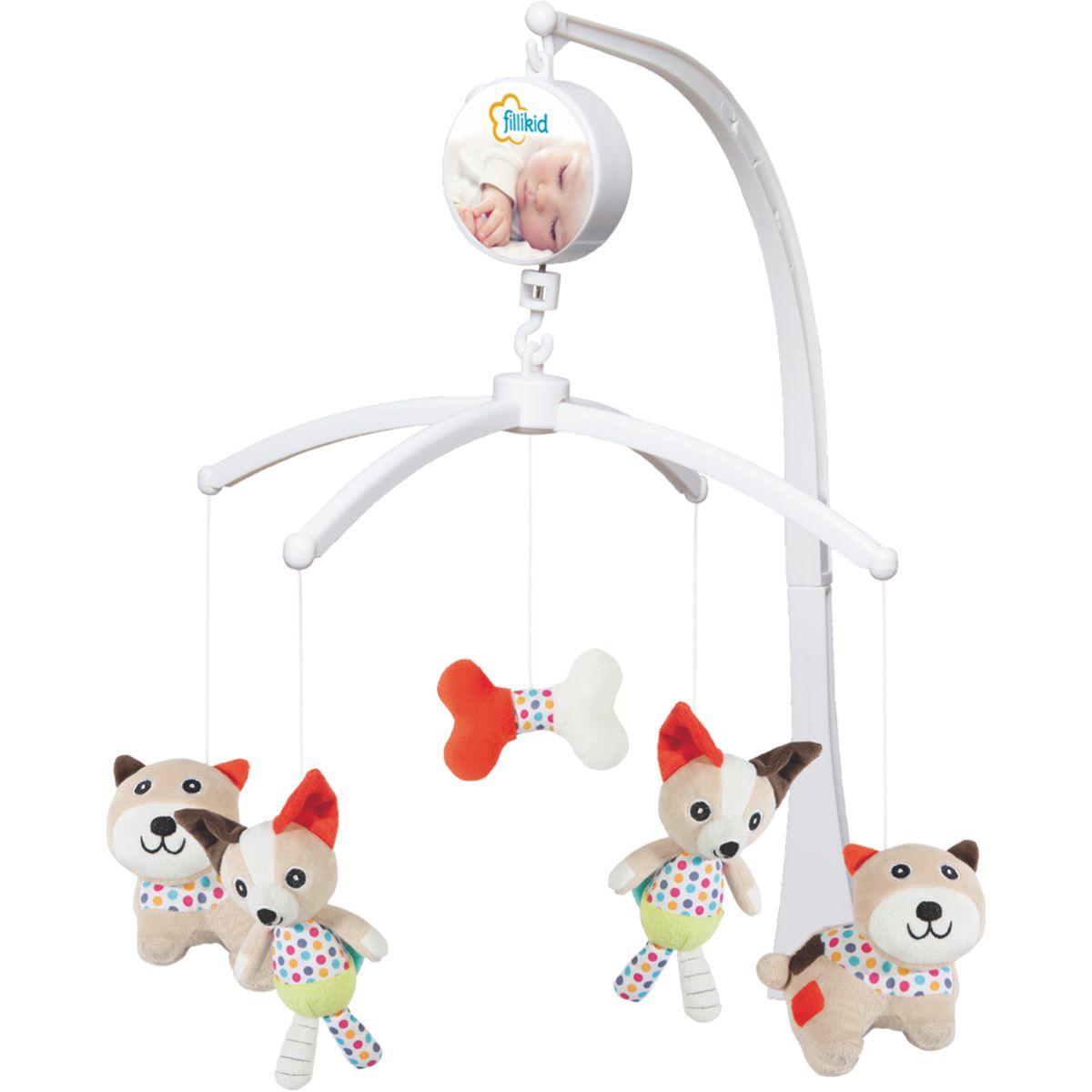 FILLIKID Musikmobile EULE Baby Musik Mobile Spieluhr Musikuhr Einschlafhilfe