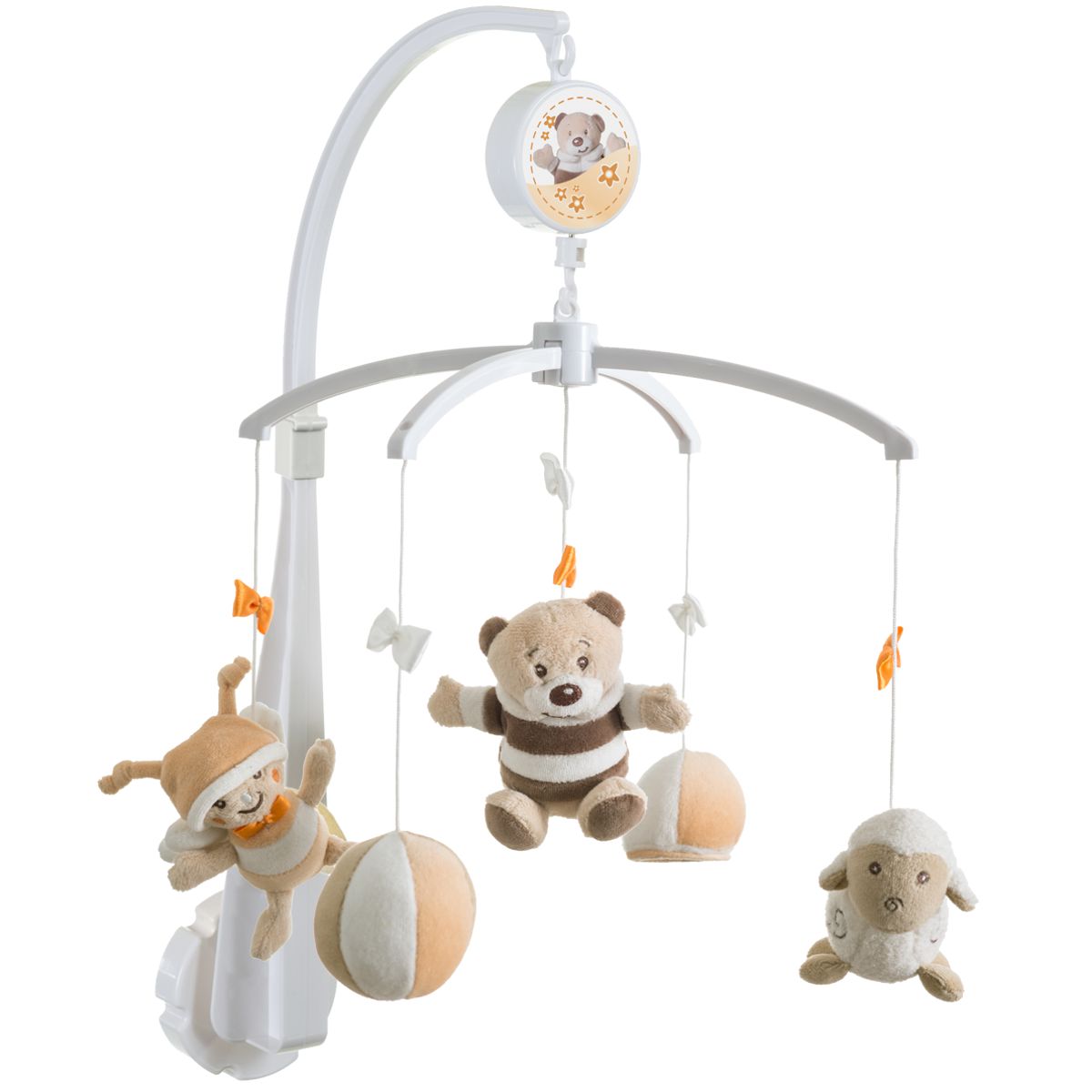 BIECO Musikmobile Baby Mobile Spieluhr Musikuhr Einschlafhilfe für