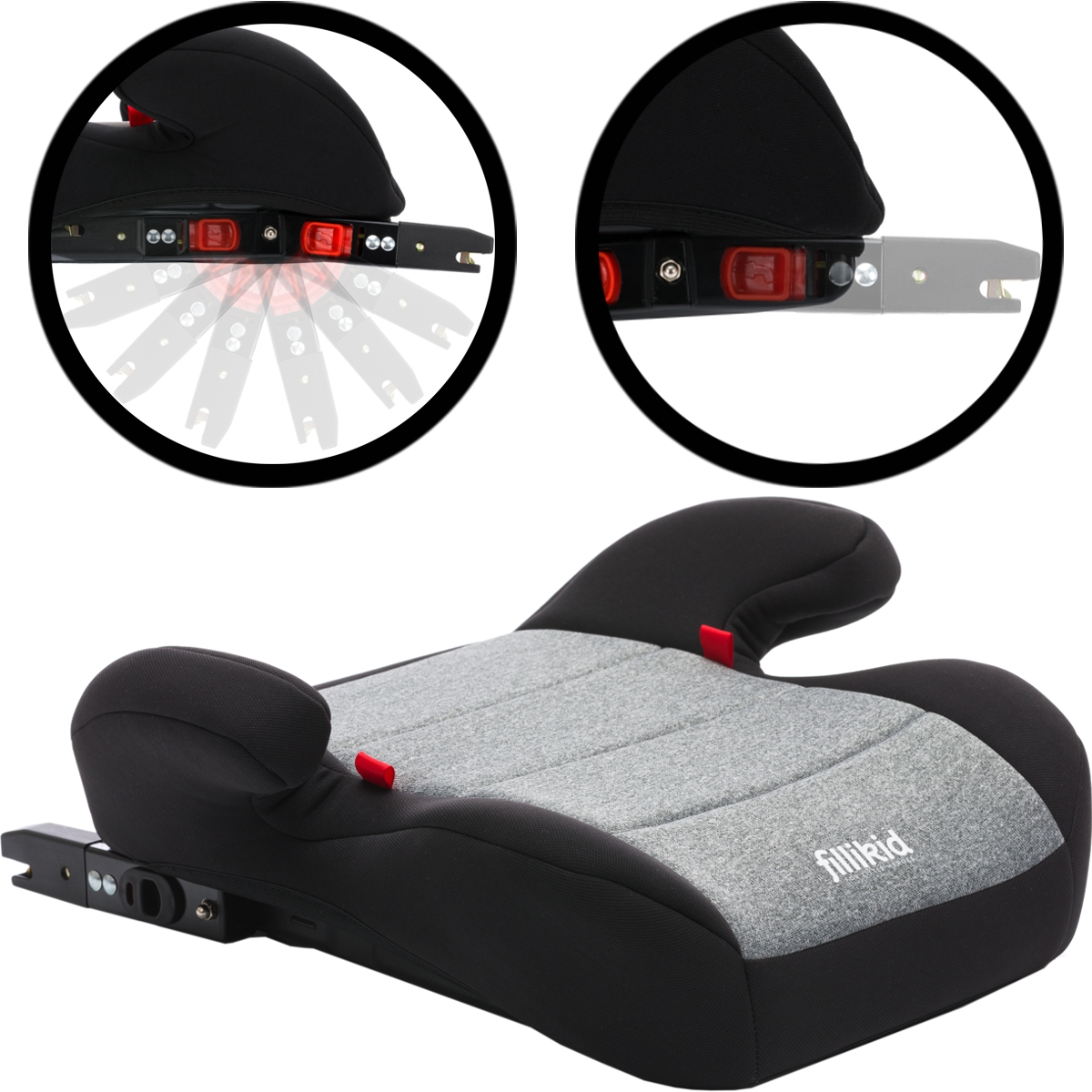 FILLIKID Sitzerhöhung ISOFIX HDPE Kunststoff Kindersitz Auto Sitz Kinder  22-36kg