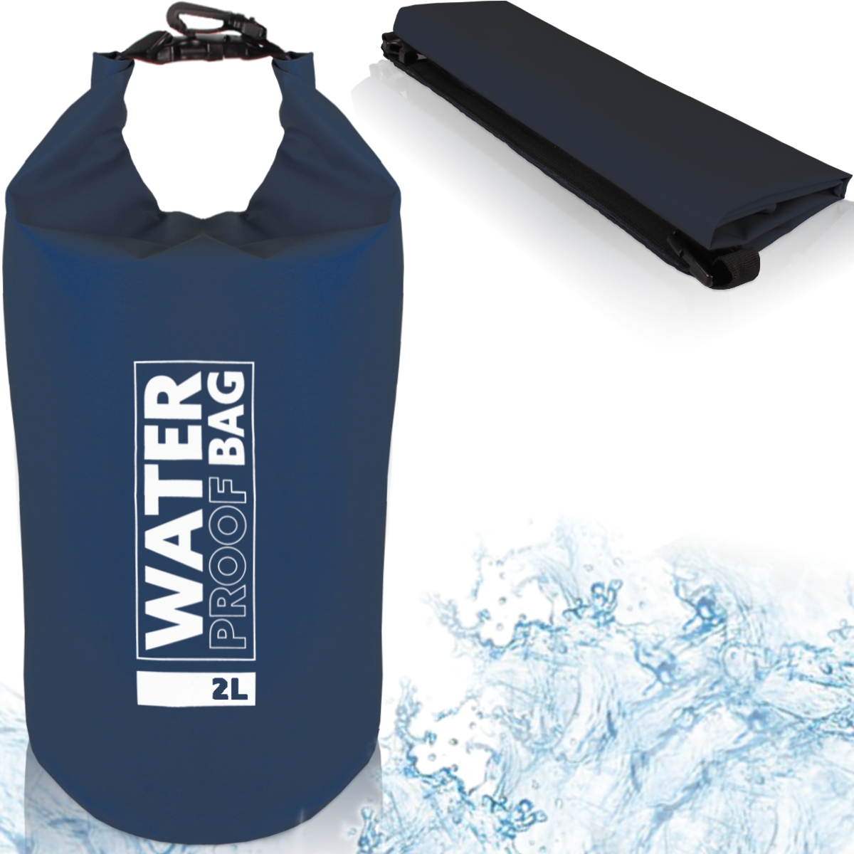 Dry Bag 2L Seesack klein Packsack Trockentasche wasserdicht Tasche Smart Handy - Bild 10 von 13