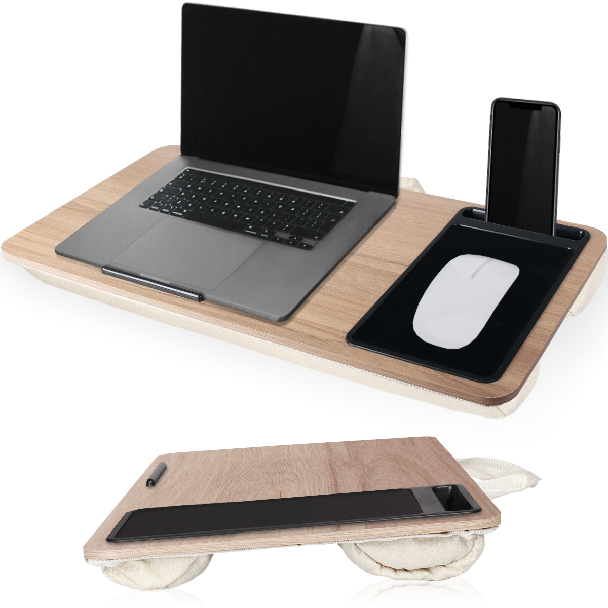 Laptopunterlage Laptopkissen Tablet Ablage Unterlage gepolstert Ständer Laptop - Bild 10 von 11