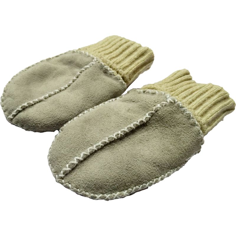 Altabebe Baby Lammfell Handschuhe - Braun, Größe M
